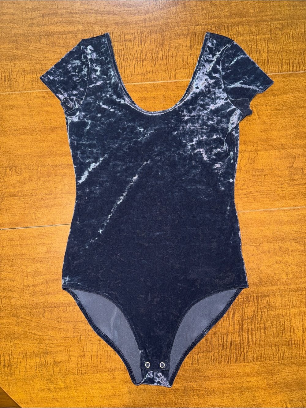 Velvet Short Sleeve Bodysuit